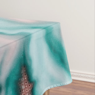 Nappe Rose Parties scintillant or rose Turquoise marbre