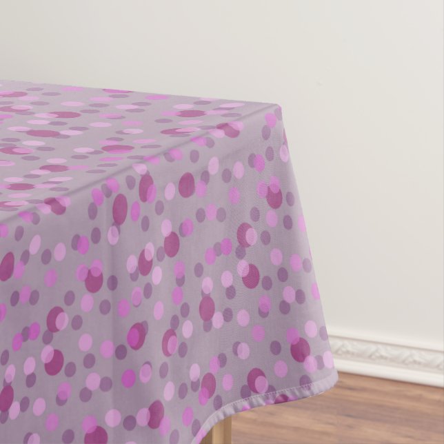 Nappe rose, prune et pois violet délavé (In Situ)