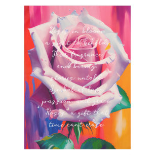 Nappe Rose Rose Pâle Gras Poème Bohème Artistique