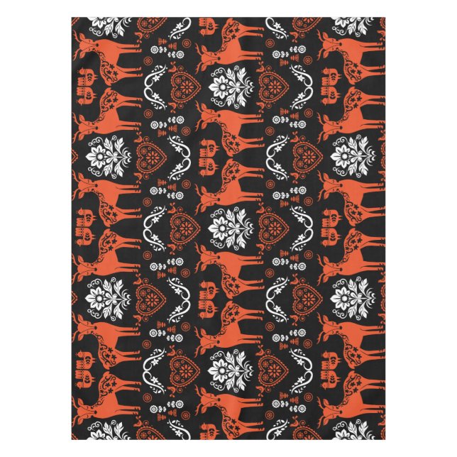 Nappe Rosemaling Norwegian Folk Art (Devant)