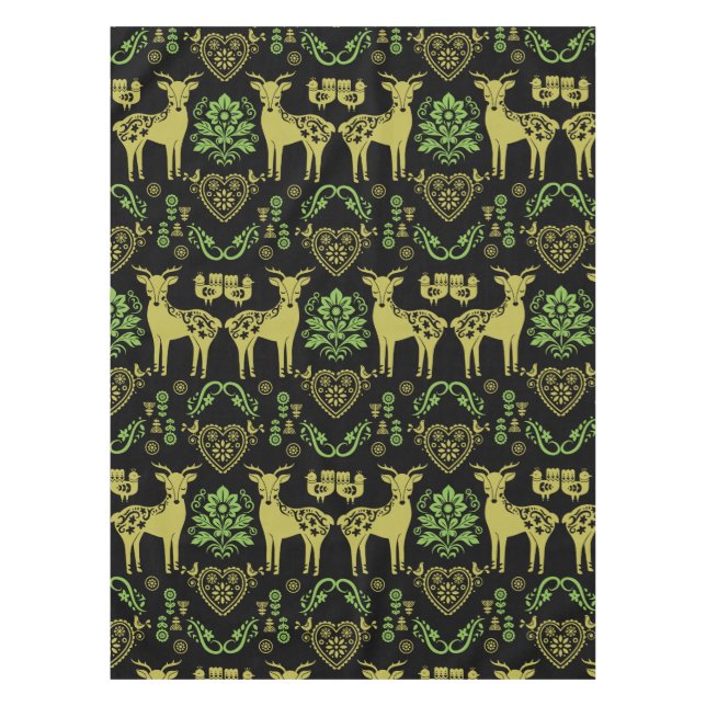 Nappe Rosemaling Norwegian Folk Art (Devant)