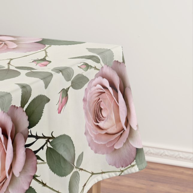 Nappe Roses anglaises classiques dans des teintes douces (In Situ)