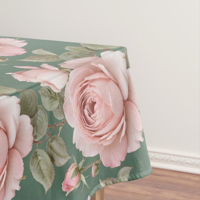 Nappe Roses anglaises classiques en rose blush  (In Situ)