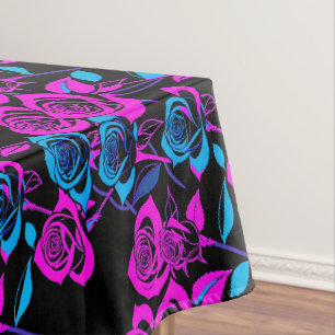 Nappe Roses Colorées au Néon
