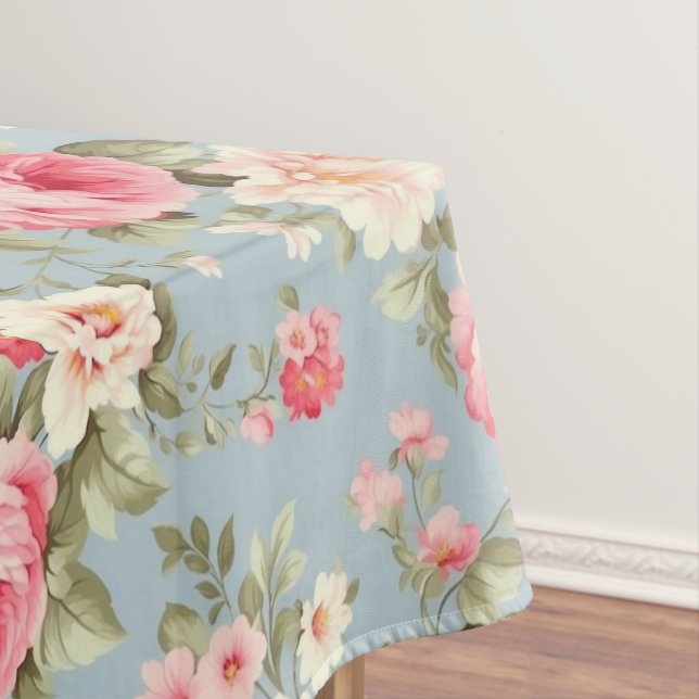 Nappe Roses de Chic Pink et Blue Cottage (In Situ)