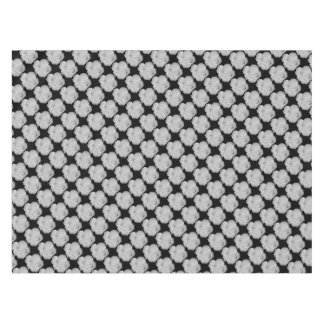 Nappe Roses gris argent élégant sur noir ou toute couleu