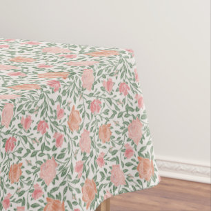 Nappe Roses roses et pêches Vintage Parfait