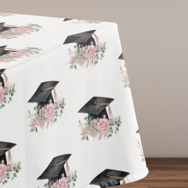 Nappe Roses Roses Roses Noires Cap Graduation Moderne (Créateur téléchargé)
