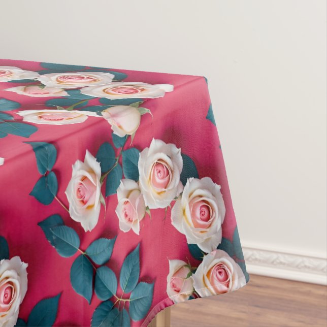 Nappe Roses Rouges Et Blanches  (In Situ)