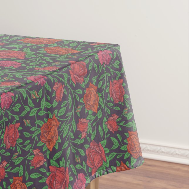 Nappe Roses rouges et fuchsia parfaites de style gothiqu (In Situ)