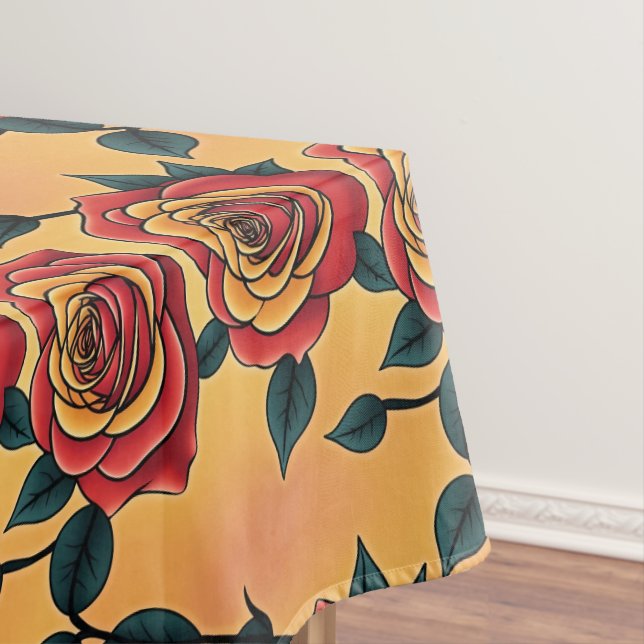 Nappe Roses Rouges Et Jaunes (In Situ)