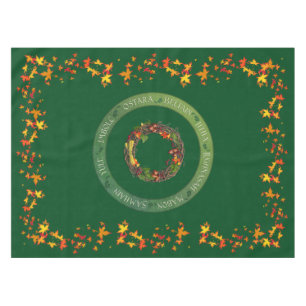 Nappe Roue d'automne du tissu d'autel d'année