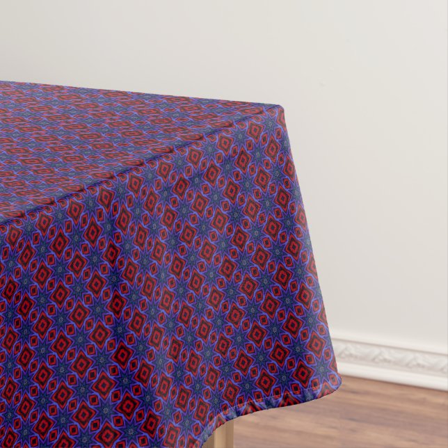 Nappe Rouge avec des étoiles bleues (In Situ)