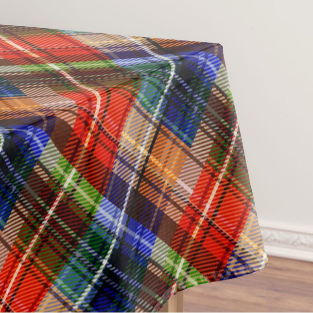 Nappe Rouge Bleu Vert Jaune Carreaux Tartan Design  (Créateur téléchargé)