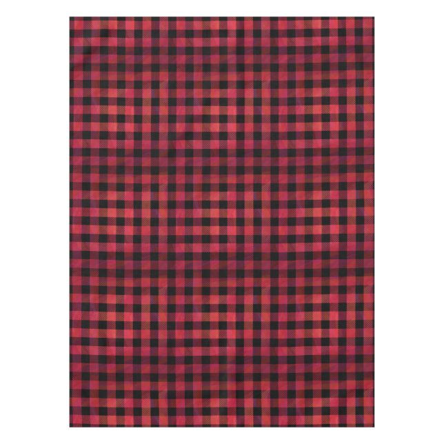 Nappe Rouge et noir À damiers plaid (Devant)