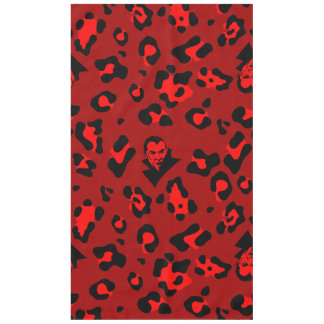 Nappe rouge halloween vampire impression léopard goth