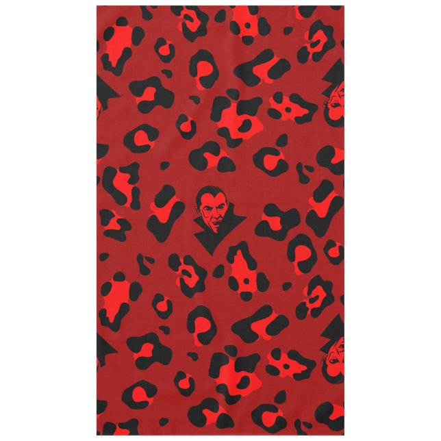 Nappe rouge halloween vampire impression léopard goth (Devant)