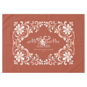 Nappe Rouge Romantique Rustique Shabby Chic Monsieur Mad