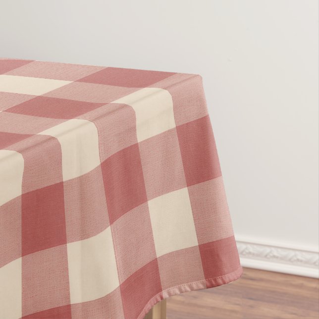 Nappe Rouge rustique En vichy moderne Noël (In Situ)