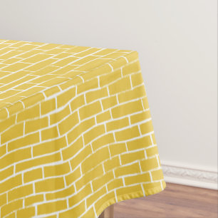 Nappe Route de briques - Jaune et transparent