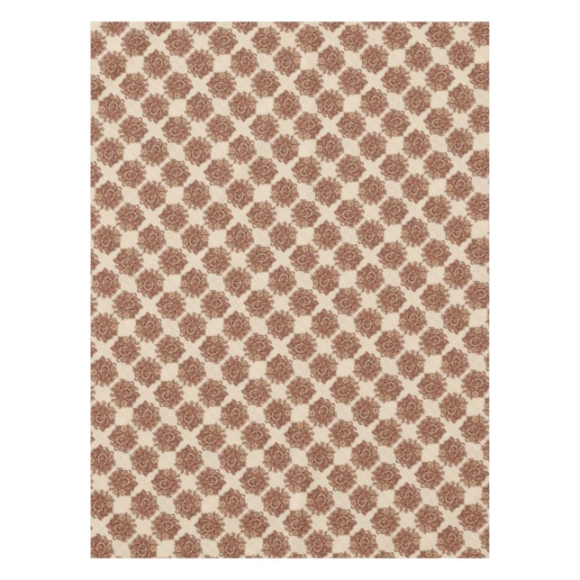 Nappe roux rustique cowgirl western pays floral (Devant)