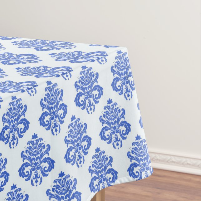 Nappe Royal Blue Damask (In Situ)