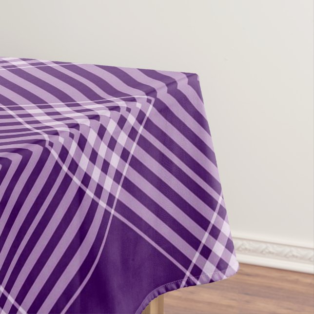 Nappe Royal Purple Et Blanc Plaid (In Situ)