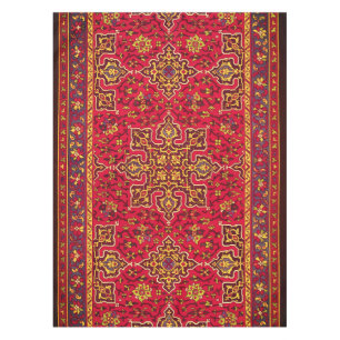 Nappe Ruban perse rouge et or