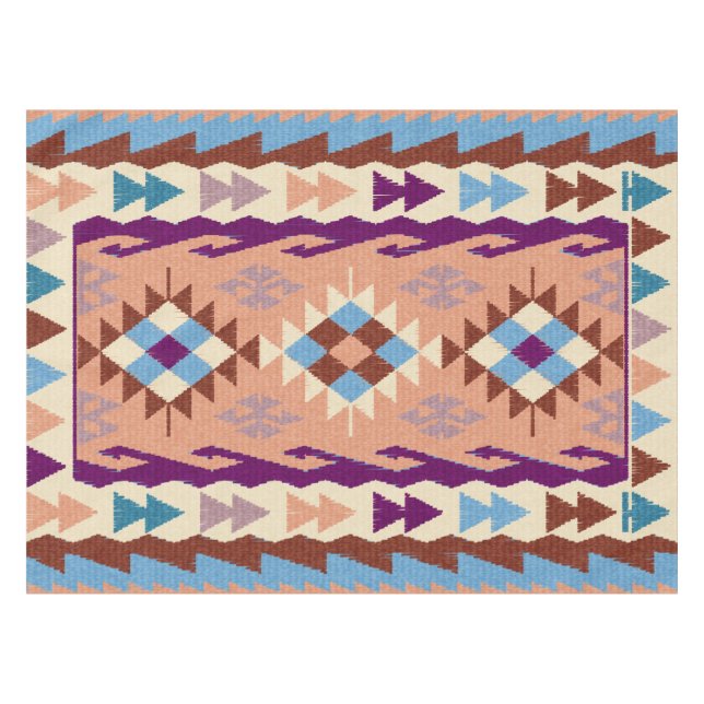 Nappe Rug coloré oriental Kilim (Devant (Horizontal))