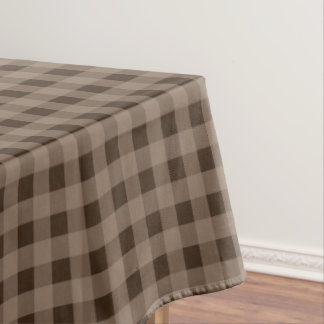 Nappe Rustique Brown En vichy Cabine Lodge Tablecloth Au