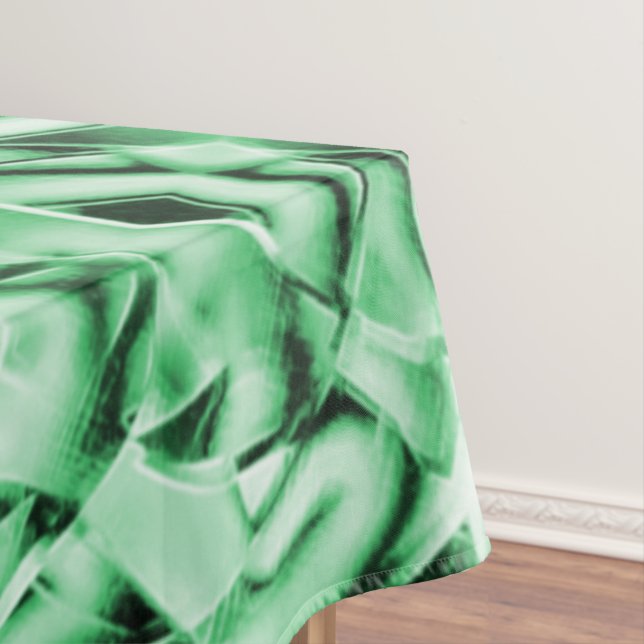 Nappe Rustique ou non, blanc vert bizarre entrelacé déco (In Situ)