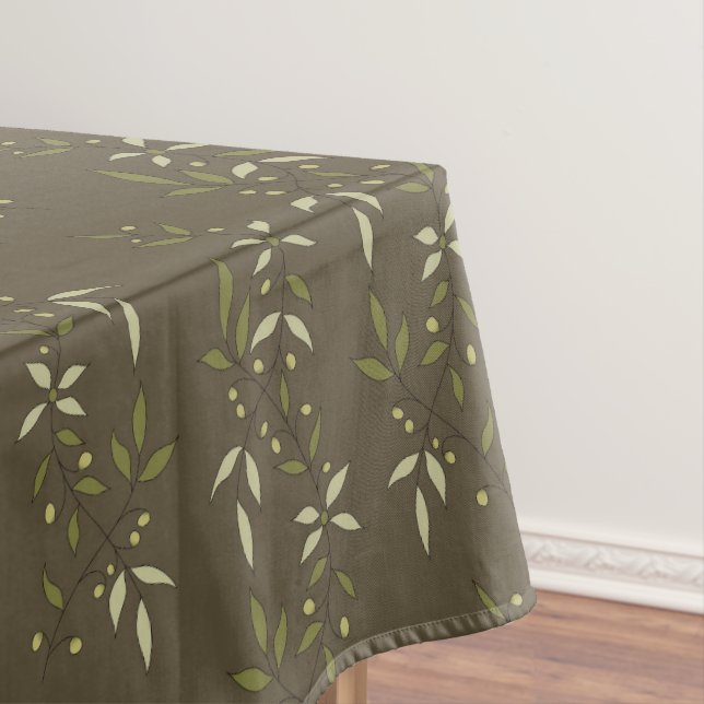 Nappe Sage Green Watercolor French Country Olive Pattern (In Situ)