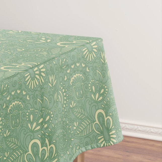 Nappe Sage Paisley (In Situ)