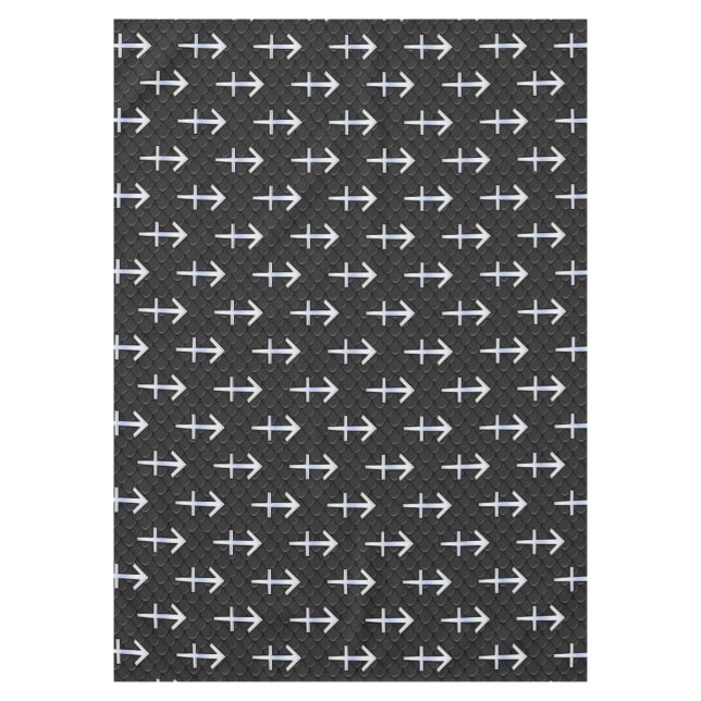 Nappe Sagittarius moderne Zodiac Sign on Snake Skin (Devant)