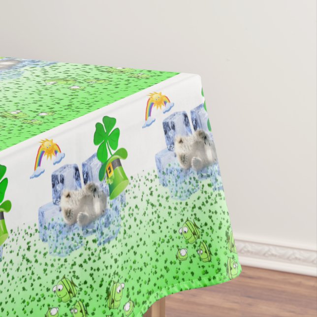 Nappe Saint Patrick's Day Ours polaire (In Situ)