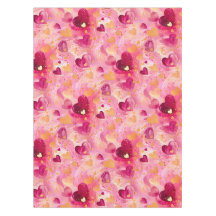 Saint Valentin Coeurs Abstraits Or rose