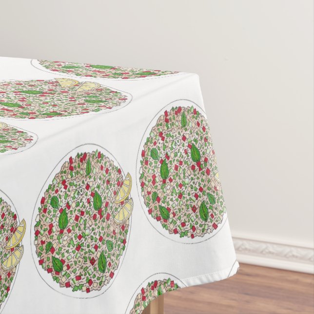 Nappe Salade Taboulh Méditerranée Cuisine libanaise syri (In Situ)