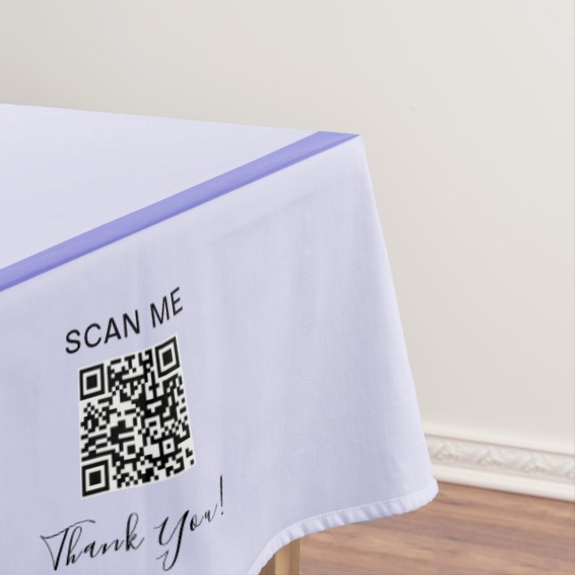 Nappe Salon Artisanal Lavande 60 x 104 Code QR (In Situ)