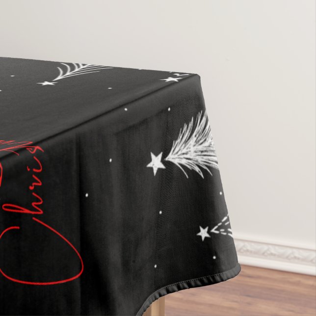 Nappe Sapin de Noël Élégant Simple | Noir (In Situ)