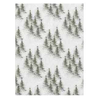 Nappe Sapins de Noël dans les Bois