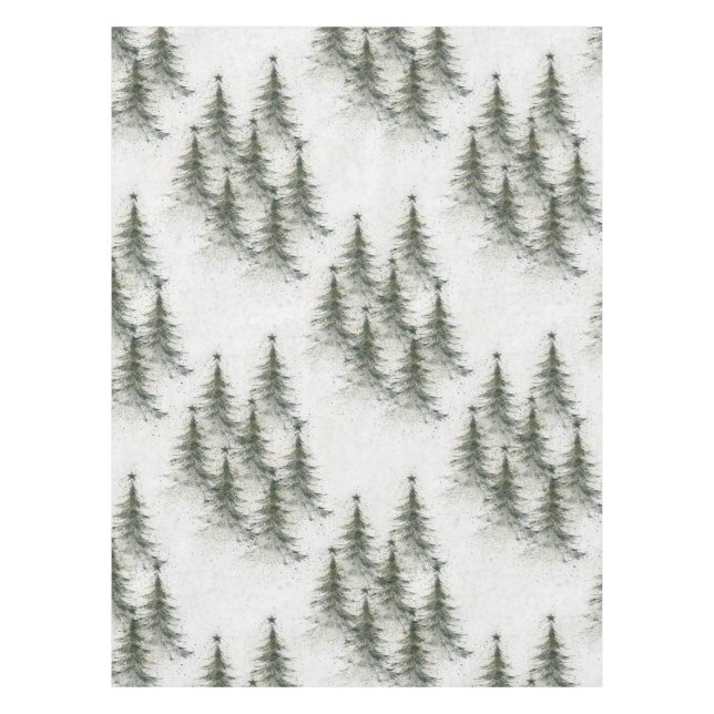 Nappe Sapins de Noël dans les Bois (Devant)