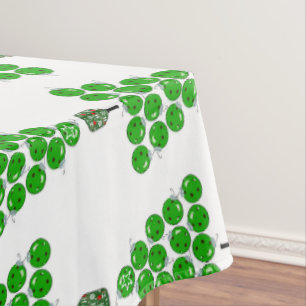 Nappe Sapins de Noël de pickleball noués avec un nœud ro