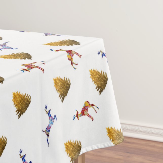 Nappe Sapins de Noël des rennes  (In Situ)