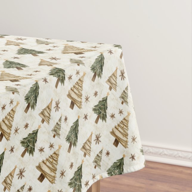 Nappe Sapins de Noël Rustiques  (In Situ)