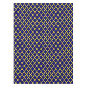 Nappe Sapphire Sun : Bleu & Jaune Boho Elégance marocain