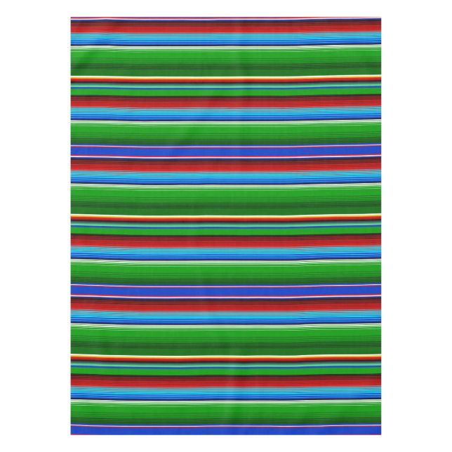 Nappe Sarape mexicaine rouge vert (Devant)