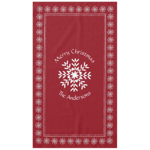 Nappe Scandianino Noël Fléau de neige Texte personnalisé