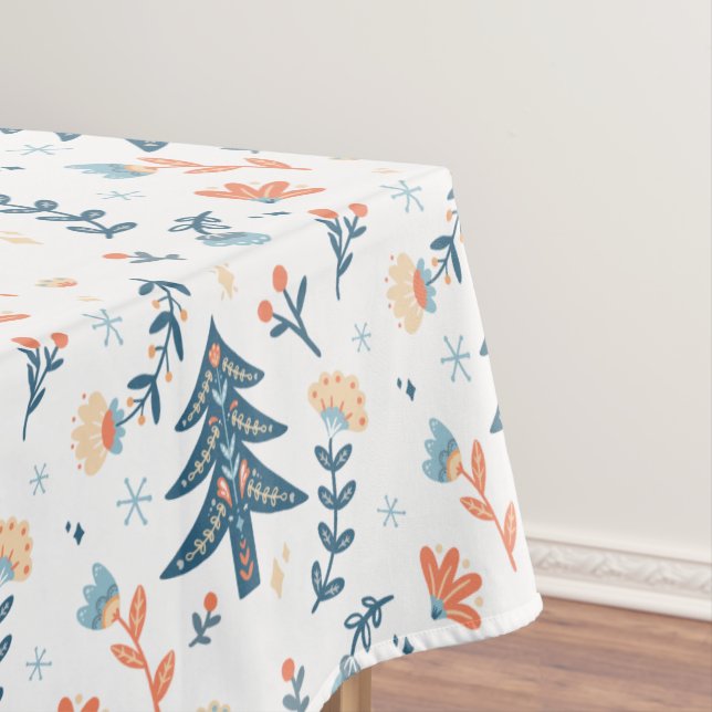 Nappe Scandinave nordique Motif d'arbre de Noël (In Situ)