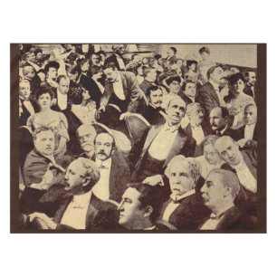 Nappe Scène de foule des années 1920