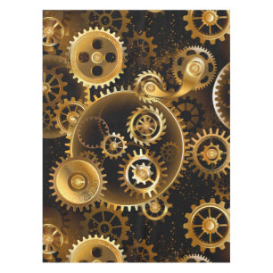 Nappe Seamless Steampunk Brass Gears